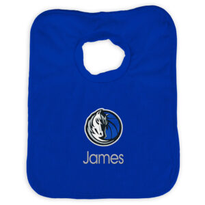 Infant Royal Dallas Mavericks Personalized Bib