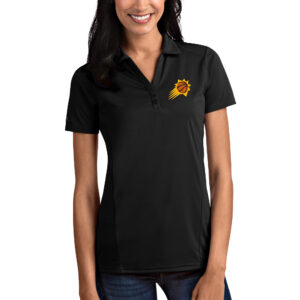 Women's Antigua Black Phoenix Suns Tribute Polo