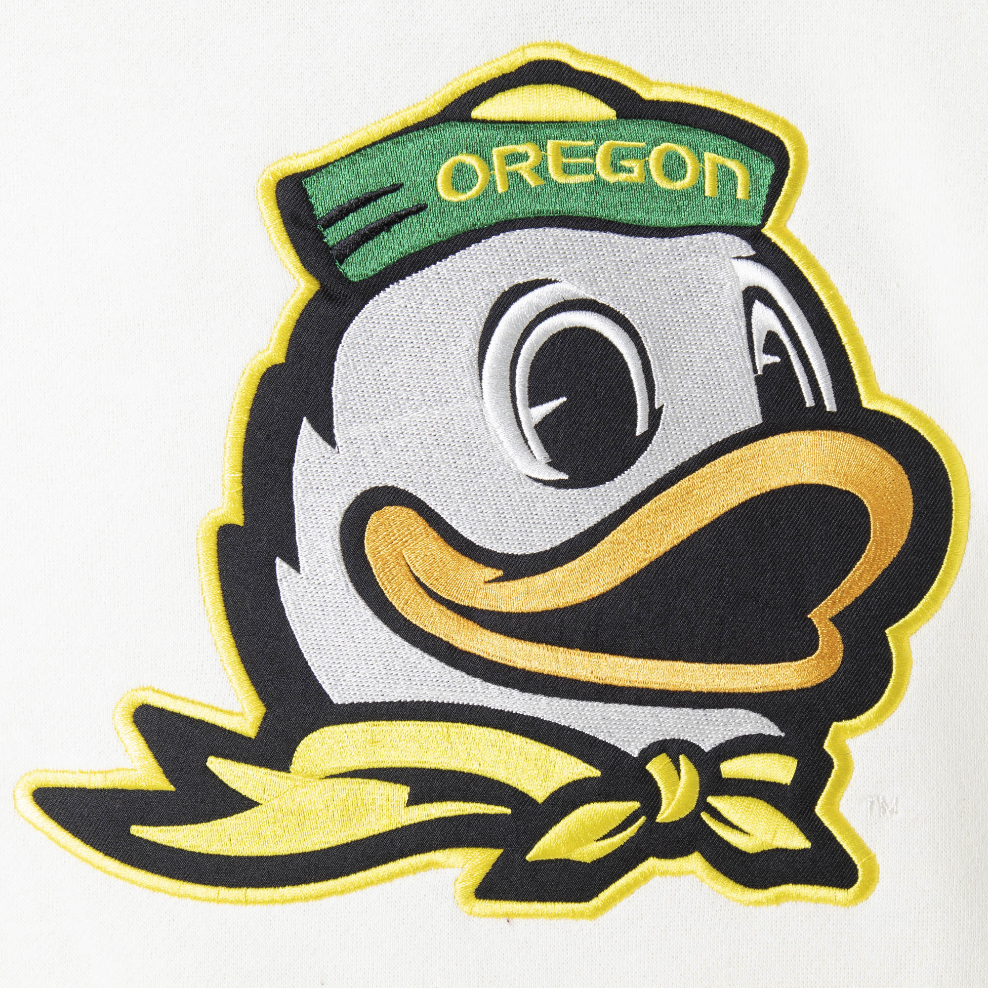 Men's Colosseum Cream Oregon Ducks 2.0 Lace-Up Pullover Hoodie - Image 9