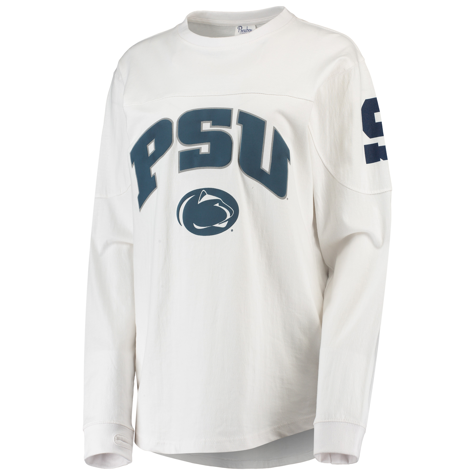 Women's Pressbox White Penn State Nittany Lions Edith Long Sleeve T-Shirt - Image 7