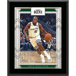 Khris Middleton Milwaukee Bucks 10.5" x 13" Sublimated Player Plaque