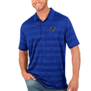 Men's Antigua Royal St. Louis Blues Compass Polo
