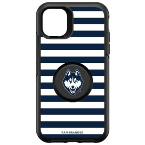 OtterBox x PopSockets UConn Huskies Otter + Pop Striped Symmetry iPhone Case