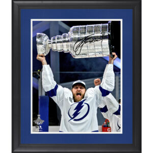 Steven Stamkos Tampa Bay Lightning Framed Autographed 16" x 20" 2020 Stanley Cup Champions Raising Cup Photograph