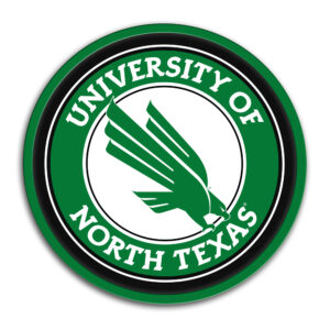 North Texas Mean Green 17.5'' x 17.5'' Modern Disc Wall Sign