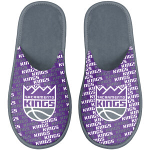 Youth FOCO Sacramento Kings Team Scuff Slippers