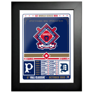 Pittsburgh Pirates 1909 World Series Champions 12'' x 16'' Fall Classic Framed Photo