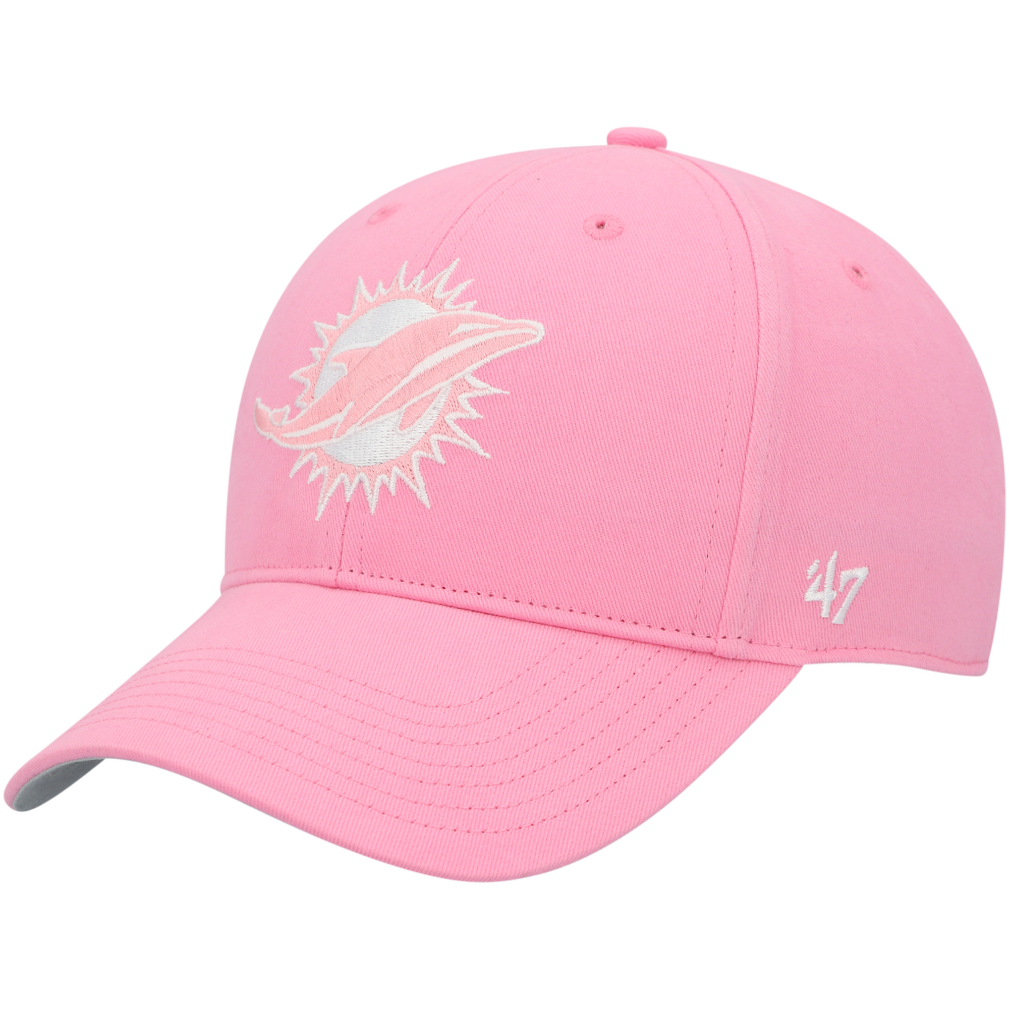 Girls Youth '47 Pink Miami Dolphins Rose MVP Adjustable Hat - Image 2