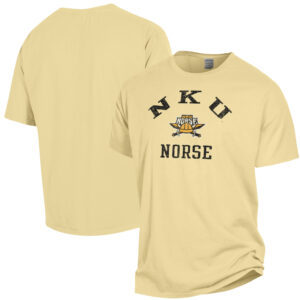 Men's ComfortWash Gold Northern Kentucky University Norse Arch Logo Garment Dyed T-Shirt