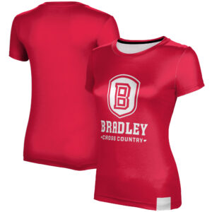 Women's Red Bradley Braves Cross Country T-Shirt