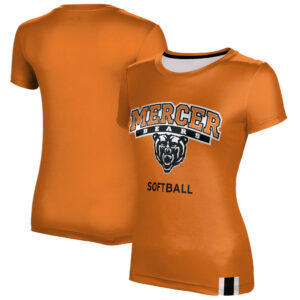 Women's Orange Mercer Bears Softball T-Shirt