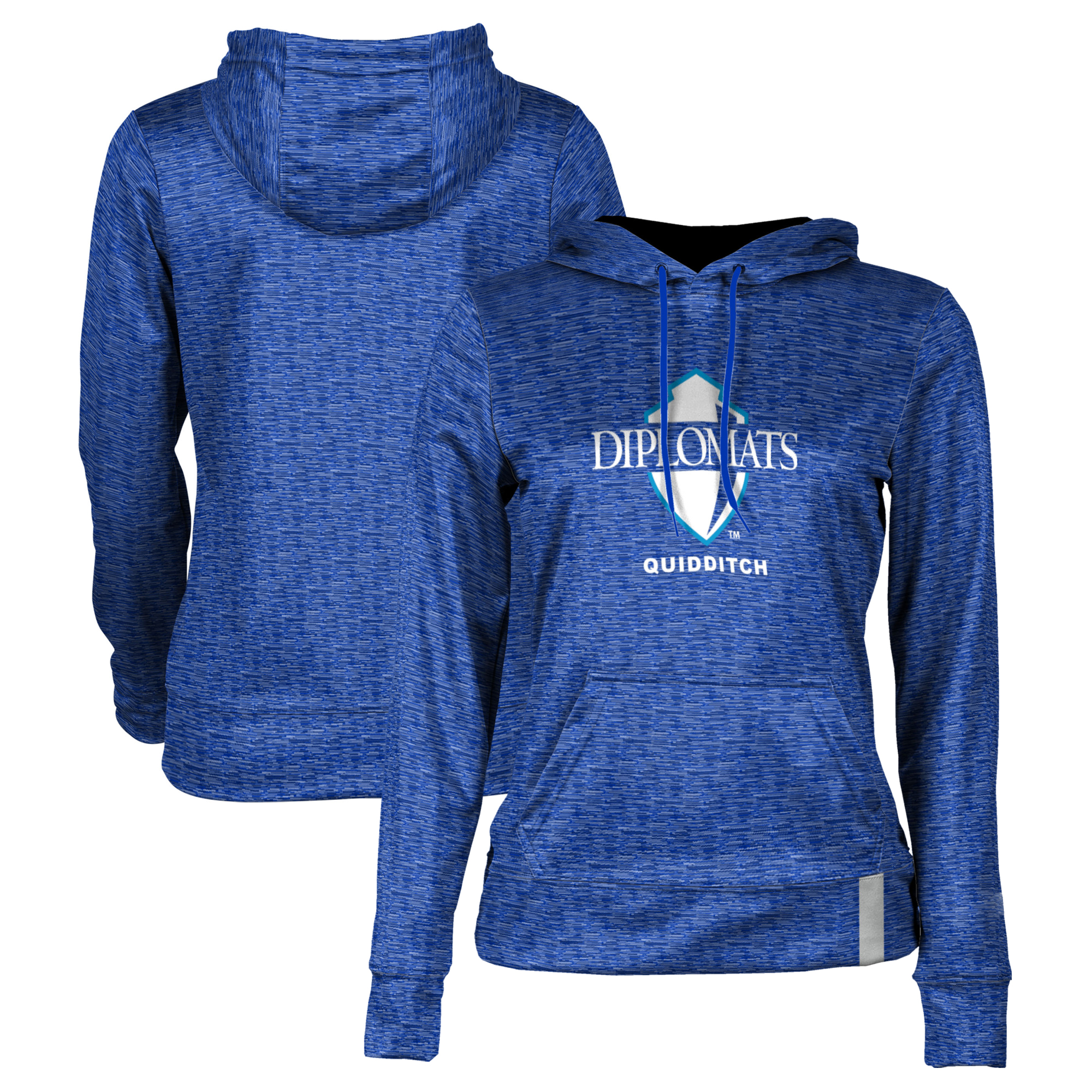 Women's Blue Franklin & Marshall Diplomats Quidditch Pullover Hoodie