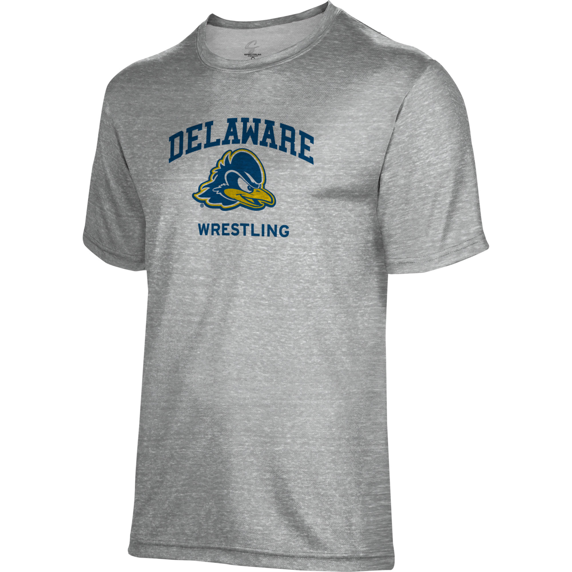 Men's Gray Delaware Fightin' Blue Hens Wrestling Name Drop T-Shirt - Image 3