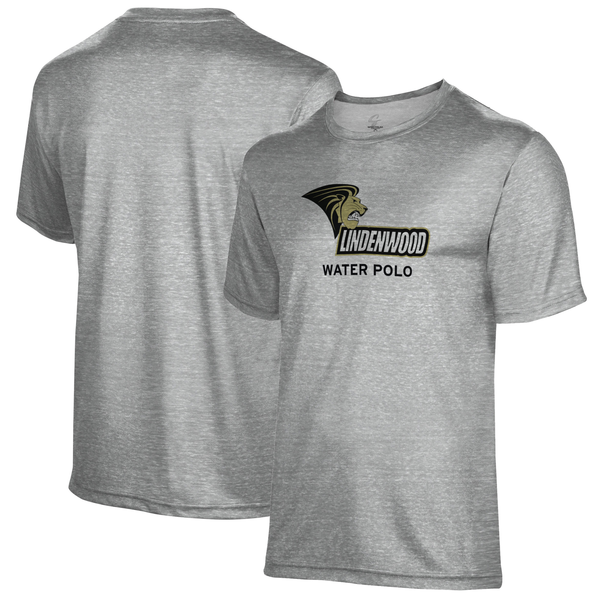 Men's Gray Lindenwood Lions Water Polo Name Drop T-Shirt - Image 5