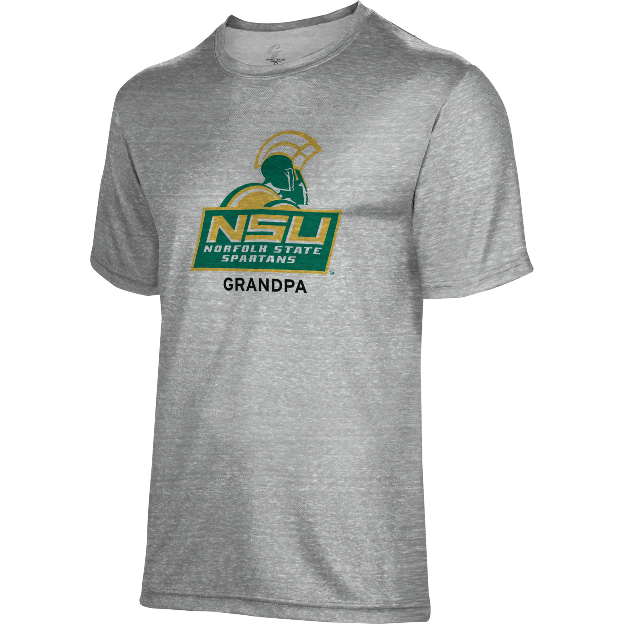 Men's Gray Norfolk State Spartans Grandpa Name Drop T-Shirt - Image 6