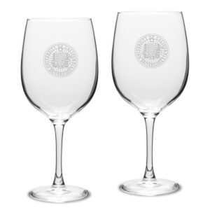 UC Riverside Highlanders 19oz. 2-Piece Traditional Robusto Red Wine Table Glass Set