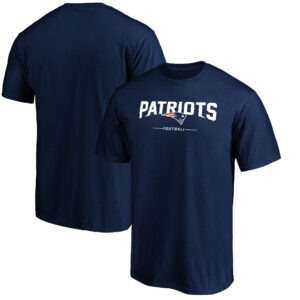 Men's Navy New England Patriots Team Lockup T-Shirt