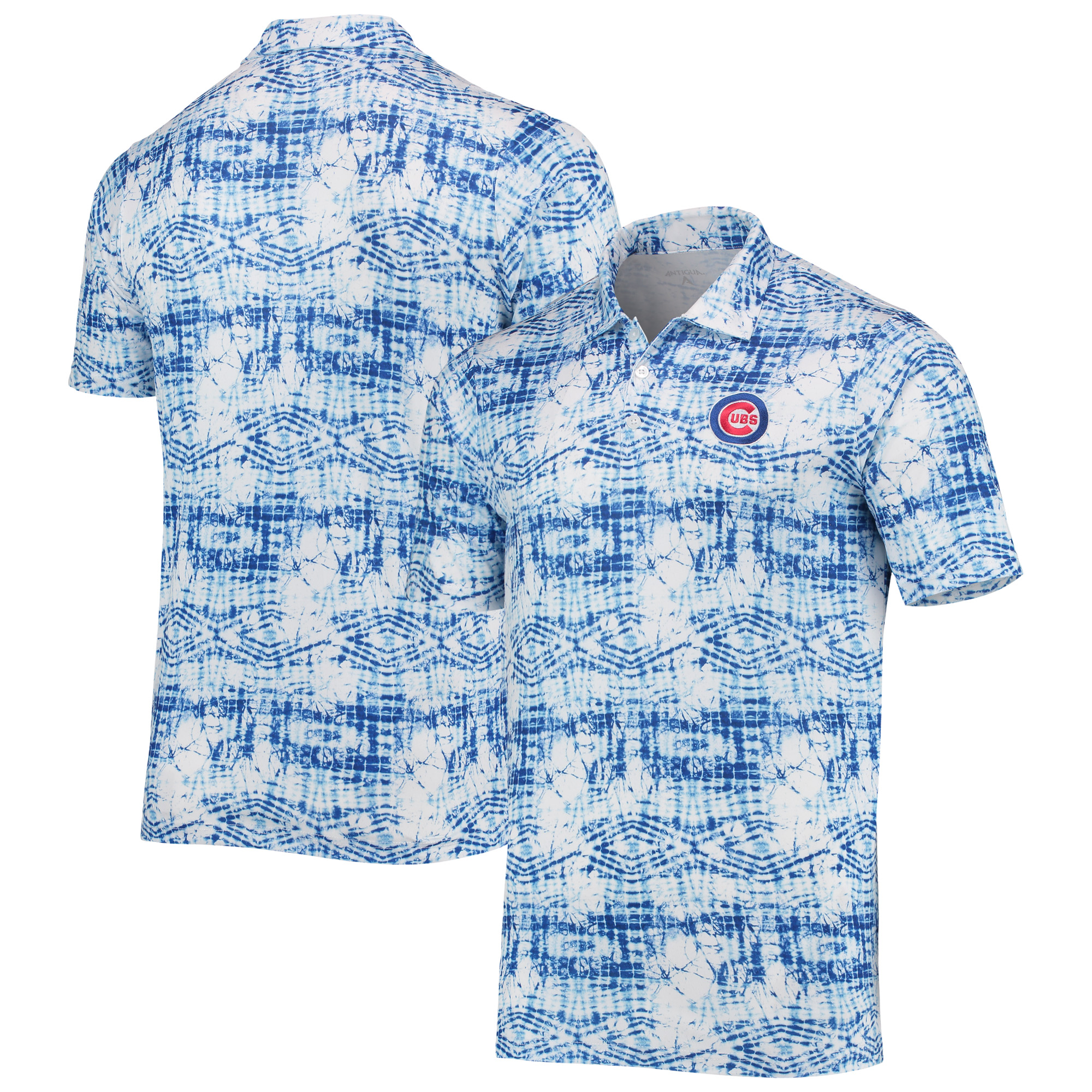 Men's Antigua Royal Chicago Cubs Vivid Polo - Image 2