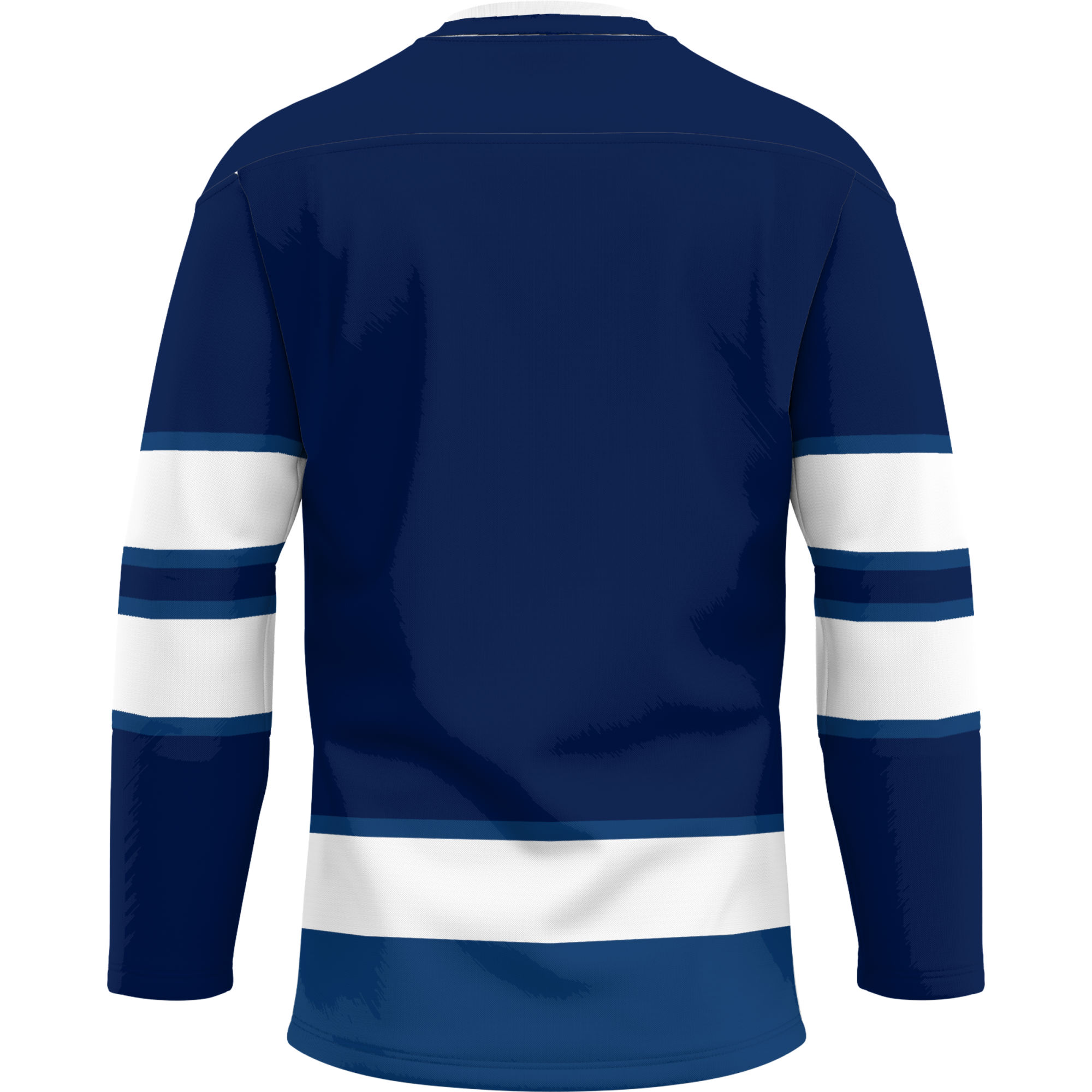 Men's GameDay Greats Navy Monmouth Hawks Hockey Jersey - Image 4