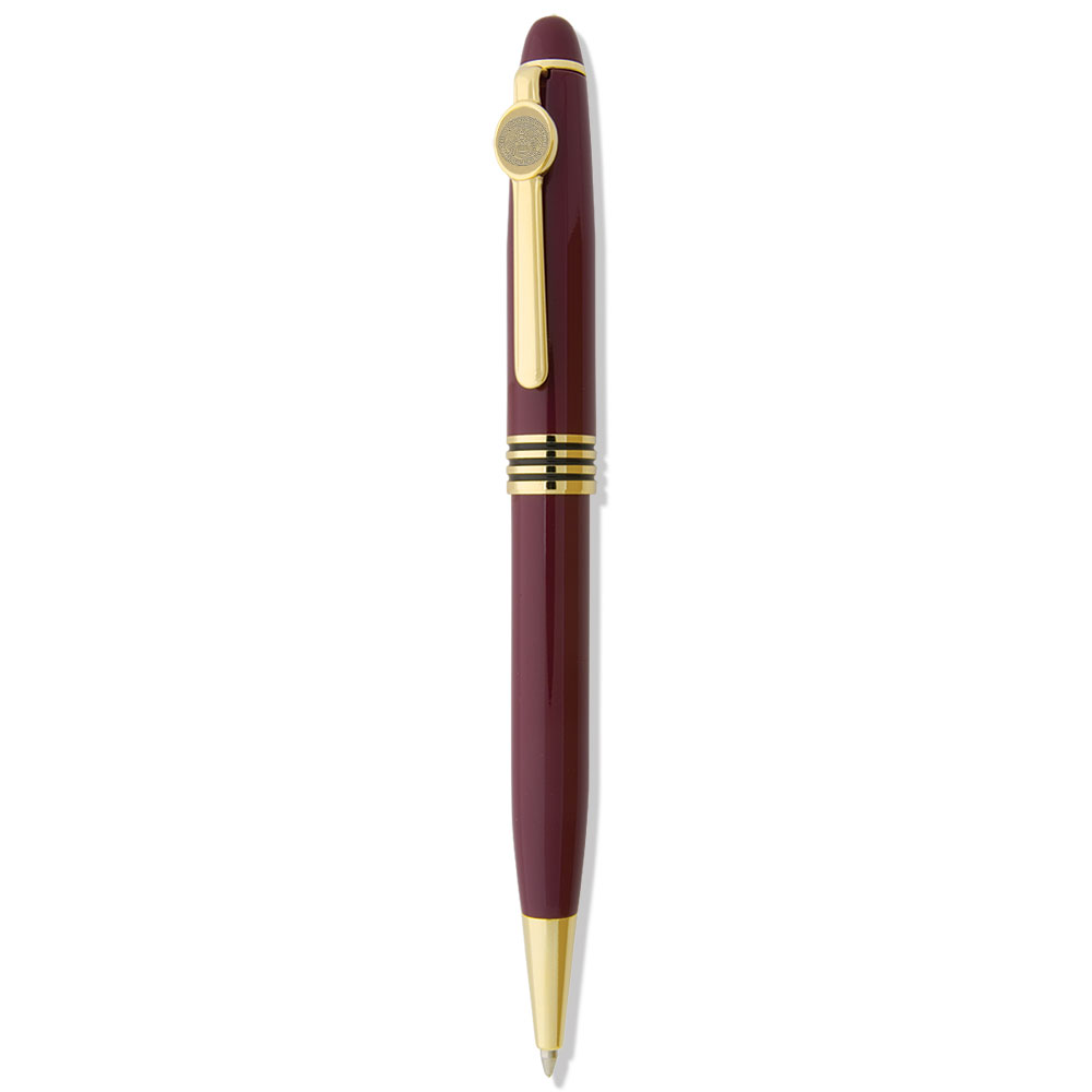 Burgundy Hamilton Continentals Logo Ball Point Pen