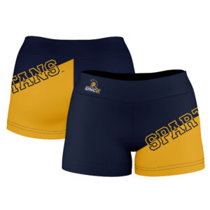 Women's Navy UNCG Spartans Color Block Shorts