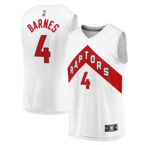 Men's Fanatics Scottie Barnes White Toronto Raptors Fast Break Replica Jersey - Association Edition