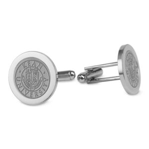 Silver Kean University Cougars Cufflinks