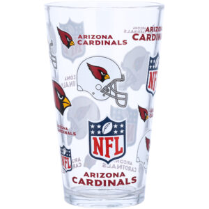 Arizona Cardinals 16oz. Allover Print Pint Glass