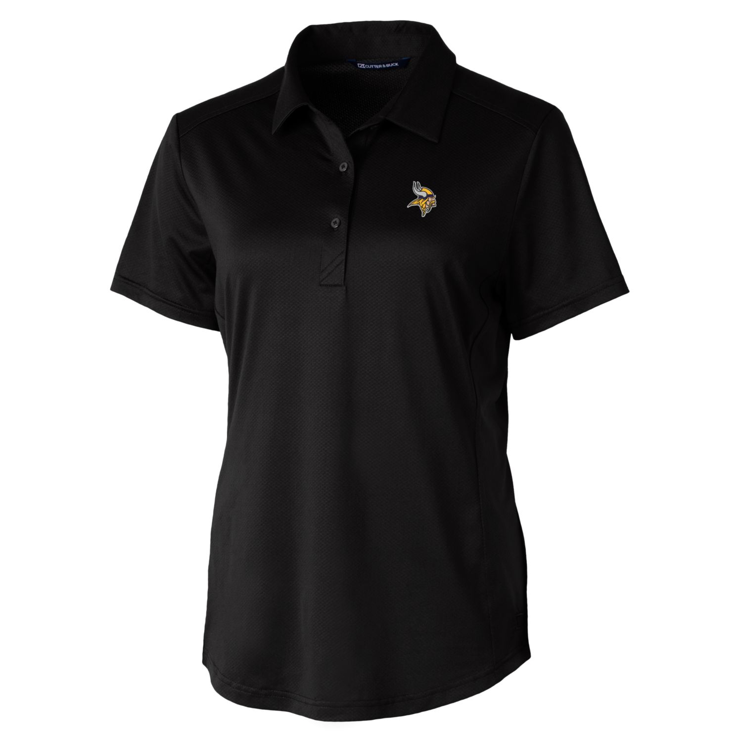 Women's Cutter & Buck Black Minnesota Vikings Prospect Textured Stretch Polo - Image 3