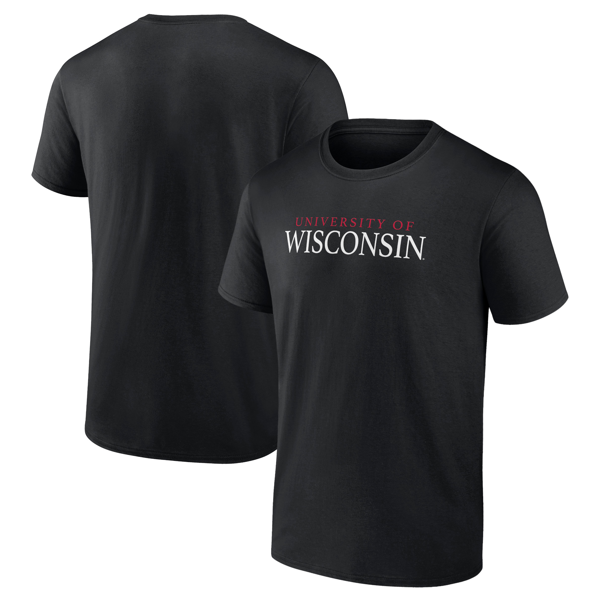 Men's Black Wisconsin Badgers University T-Shirt - Image 5