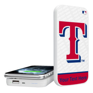 Texas Rangers 5000mAh Solid Design Wireless Magnetic Power Bank