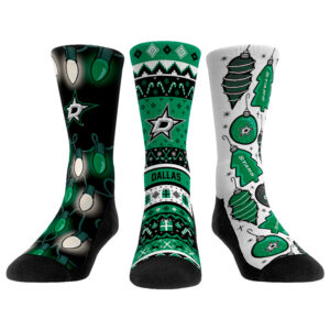 Youth Rock Em Socks Dallas Stars Holiday Three-Pack Crew Socks Set