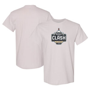 Men's Checkered Flag Cream 2023 Busch Light Class at the Coliseum T-Shirt
