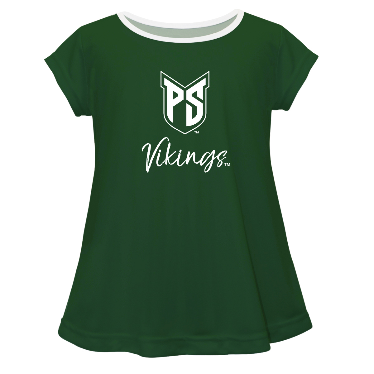 Girls Infant Green Portland State Vikings A-Line Top