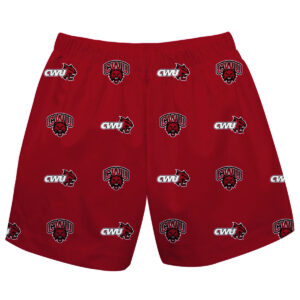 Infant Central Washington Wildcats Crimson Pull On Shorts