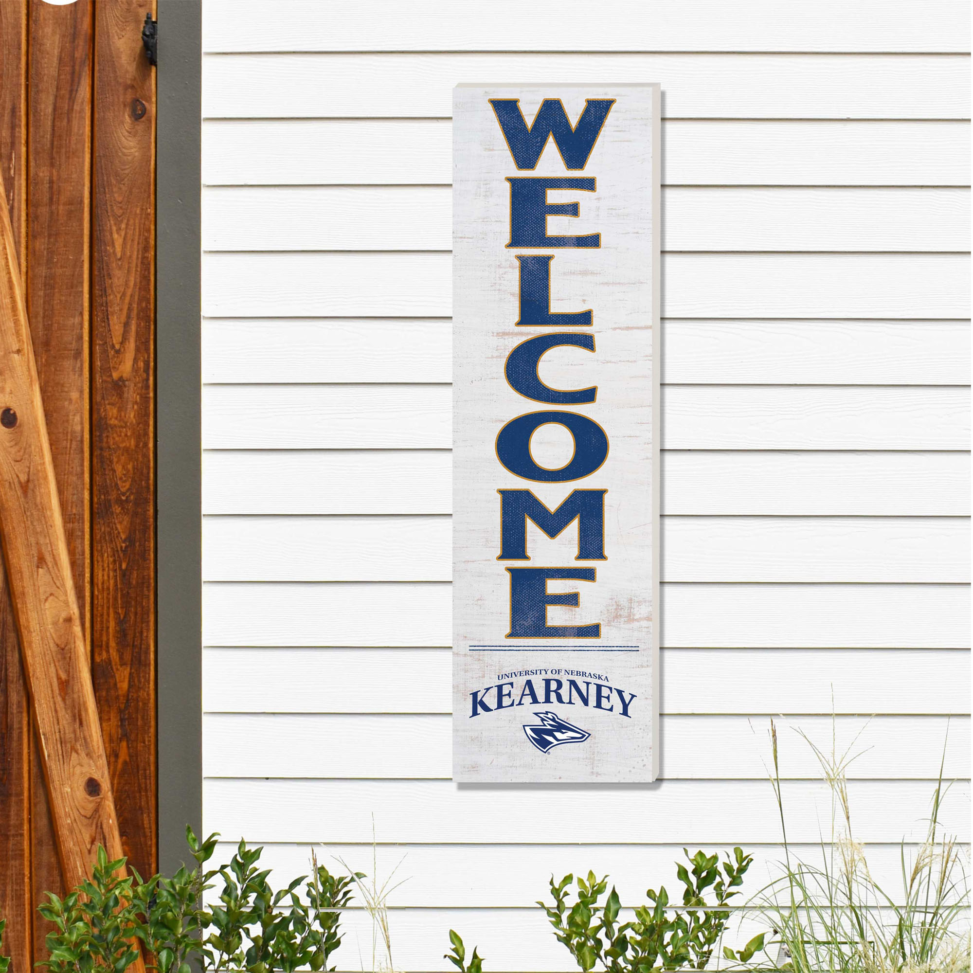 Nebraska-Kearney Lopers 10'' x 35'' Indoor/Outdoor Welcome Sign - Image 5