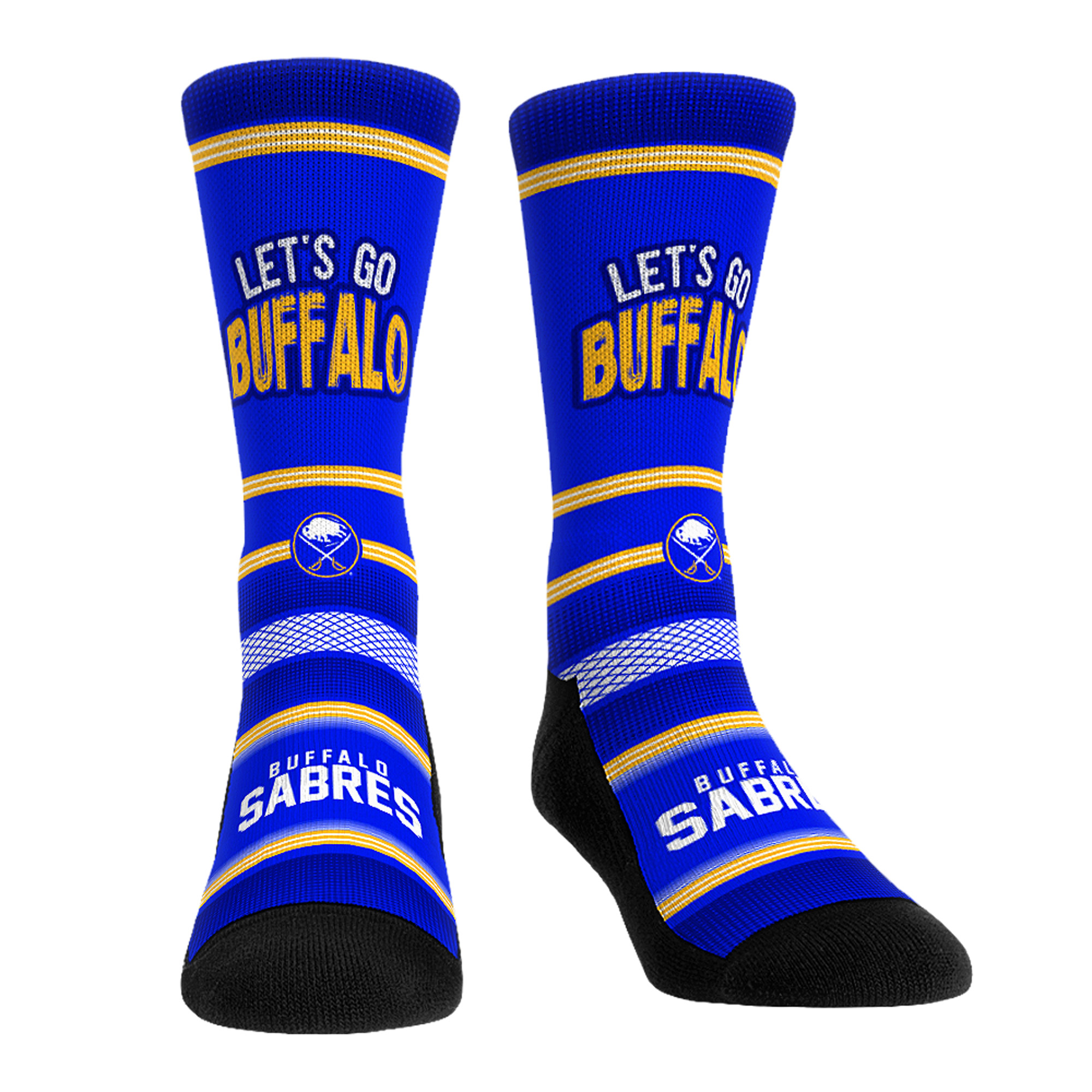 Unisex Rock Em Socks Buffalo Sabres Team Slogan Crew Socks