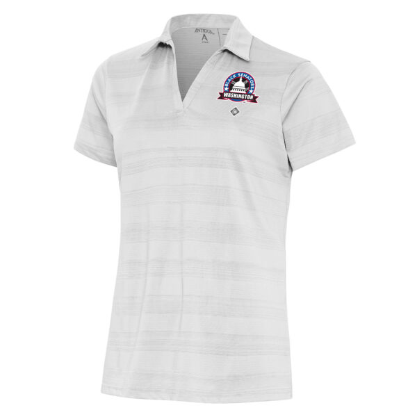 Women's Antigua White Washington Black Senators Compass Polo
