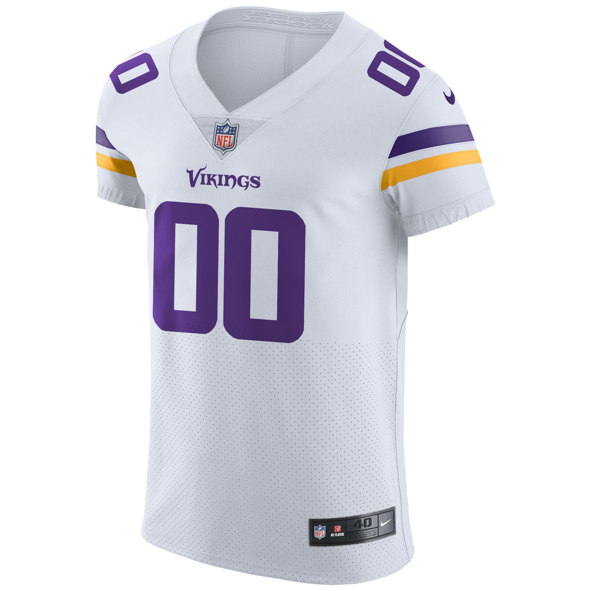 Men's Nike White Minnesota Vikings Vapor Untouchable Elite Custom Jersey - Image 3