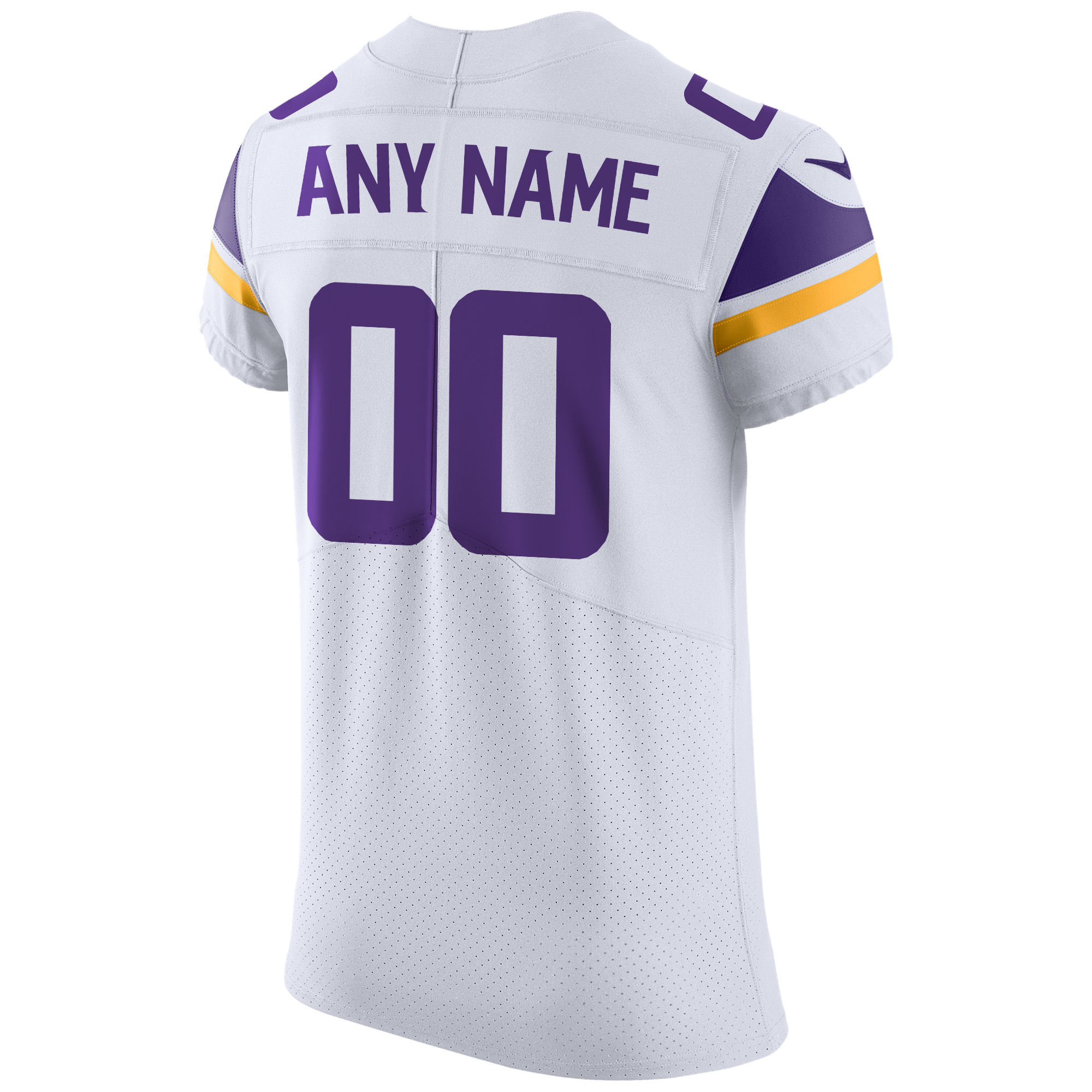 Men's Nike White Minnesota Vikings Vapor Untouchable Elite Custom Jersey - Image 7