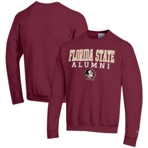 Men's Champion  Garnet Florida State Seminoles Alumni Logo Pullover Sweatshirt
