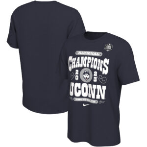 Nike  Navy UConn Huskies 2023 NCAA Men’s Basketball National Champions Celebration T-Shirt
