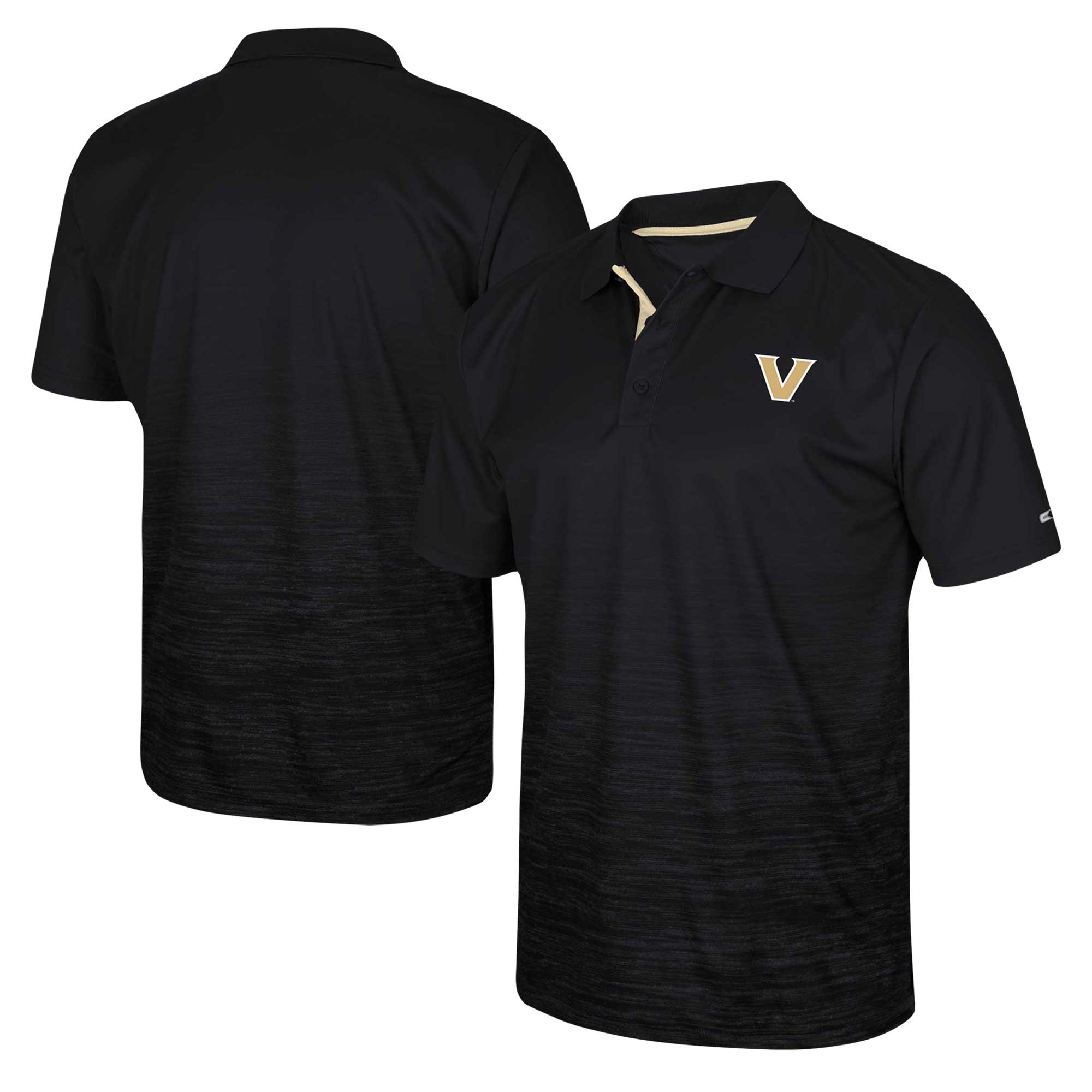Men's Colosseum Black Vanderbilt Commodores Marshall Polo - Image 5
