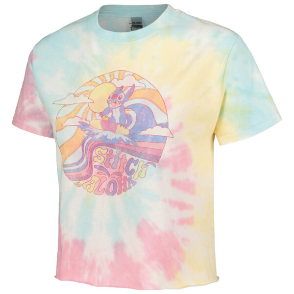 Unisex Blue Lilo and Stitch Stitch Colorful Tie-Dye T-Shirt - Image 6
