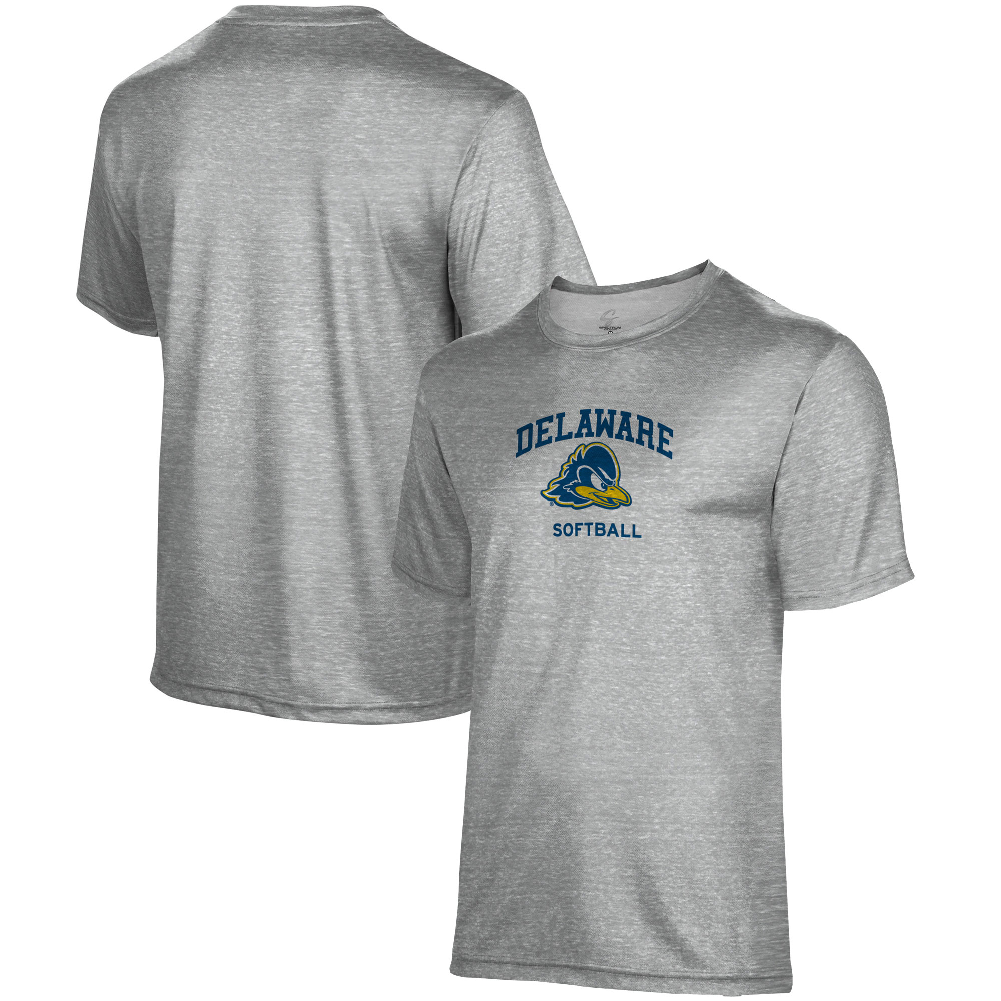Youth ProSphere Gray Delaware Fightin' Blue Hens Softball Logo T-Shirt