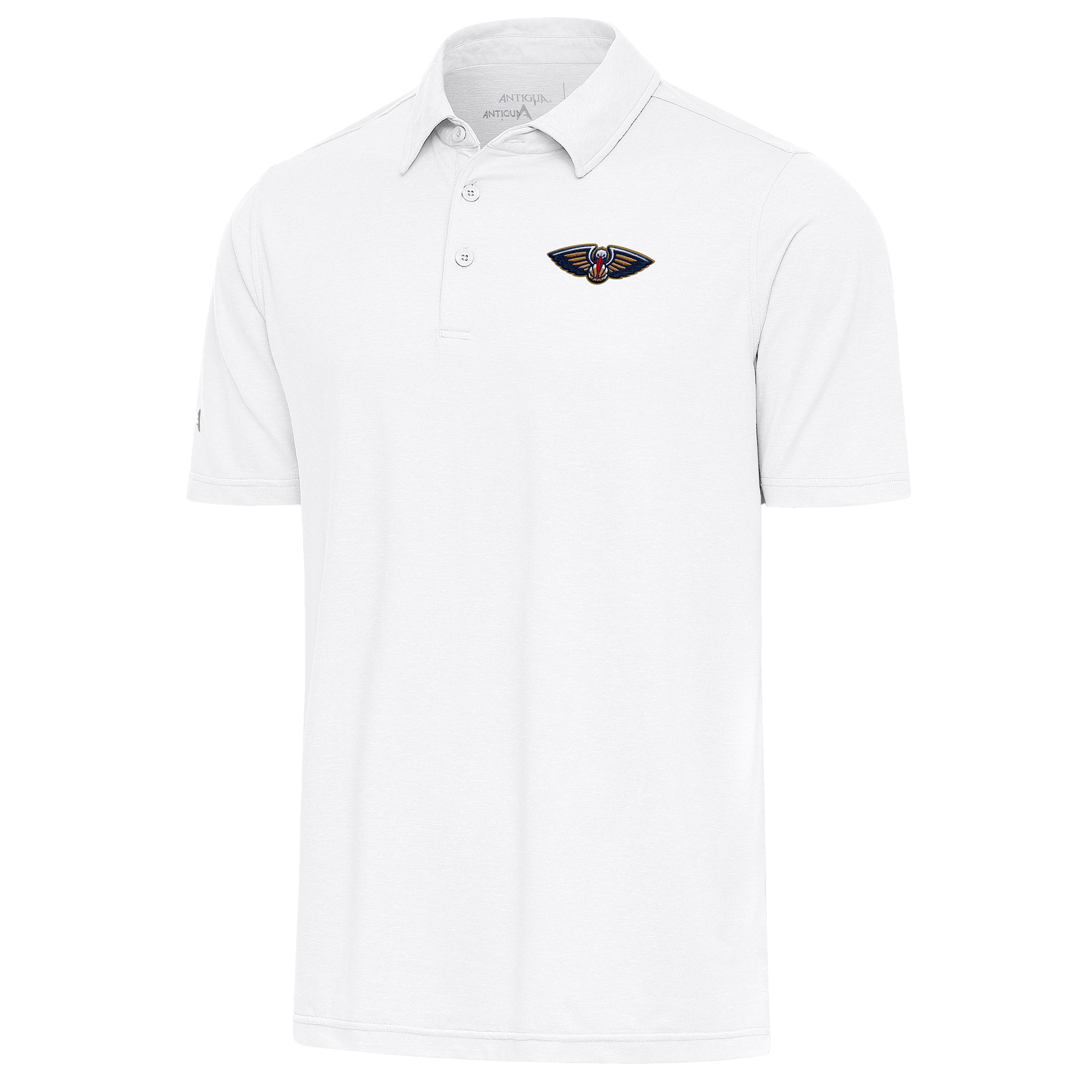 Men's Antigua White New Orleans Pelicans Par Polo
