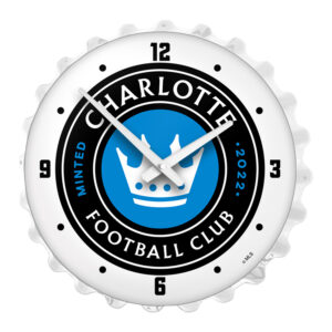 Charlotte FC 18.5" Bottle Cap Lighted Wall Clock
