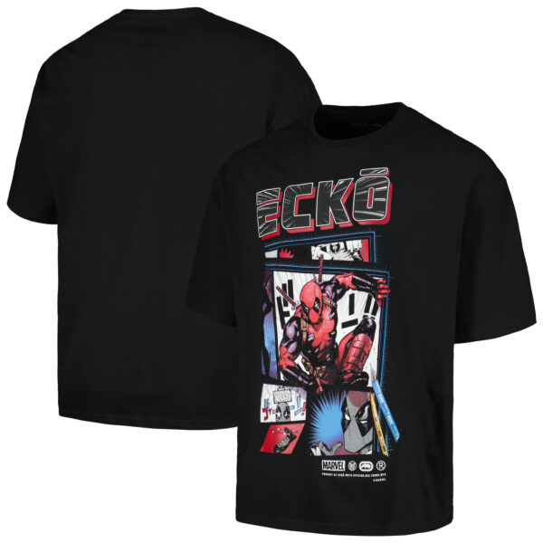 Unisex Ecko Unlimited Black Deadpool Art To Life T-Shirt