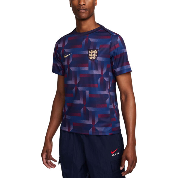 Men's Nike  Purple England National Team 2024 Academy Pro Pre-Match Top - Image 6
