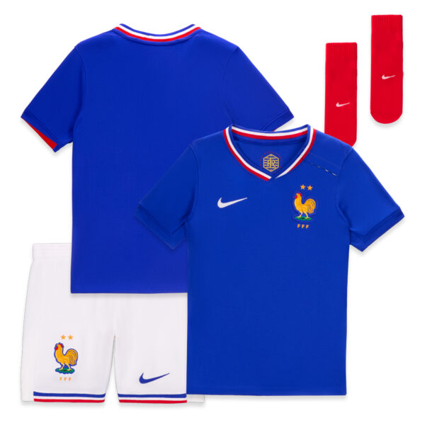 Infant Nike  Blue France National Team 2024 Home Stadium Jersey Kit Set